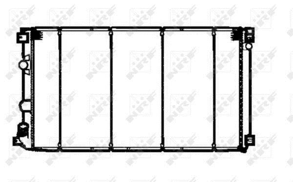 Radiateur moteur (Radiateur de refroidissement) NRF B.V. 58324