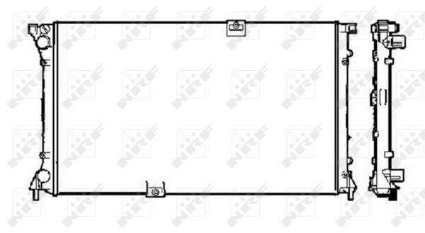 Radiador, refrigeración del motor NRF B.V. ref. 58330