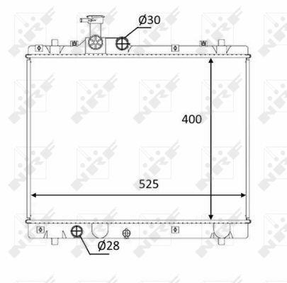 Radiateur moteur (Radiateur de refroidissement) NRF B.V. 58397