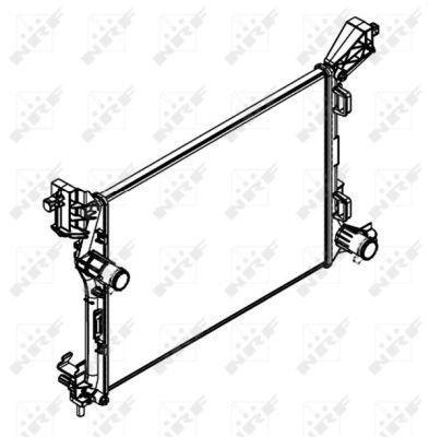Radiateur moteur (Radiateur de refroidissement) NRF B.V. 58423