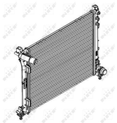 Radiateur moteur (Radiateur de refroidissement) NRF B.V. 58428