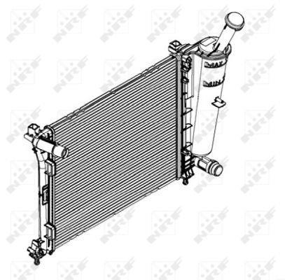 Radiador motor NRF B.V. 58429