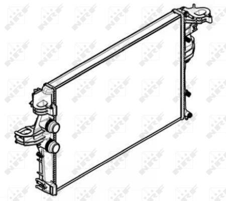 Radiateur moteur (Radiateur de refroidissement) NRF B.V. 58430
