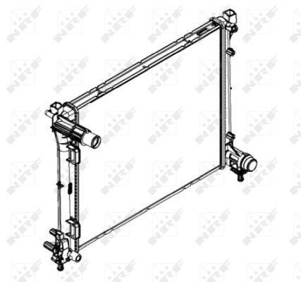 Radiateur moteur (Radiateur de refroidissement) NRF B.V. 58432
