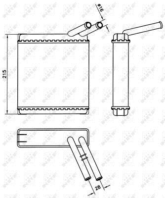 Radiador de aquecimento NRF B.V. ref. 58581