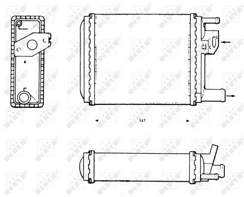 Radiateur de chauffage NRF B.V. ref. 58600