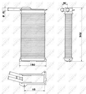 Radiador de calefacción NRF B.V. ref. 58608