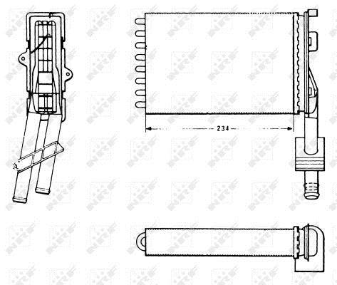 Radiador de calefacción NRF B.V. ref. 58620