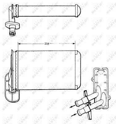 Radiador de calefacción NRF B.V. ref. 58622