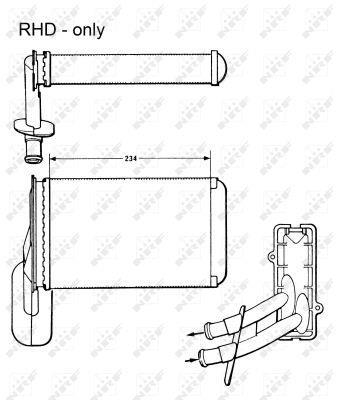 Radiateur de chauffage NRF B.V. ref. 58623