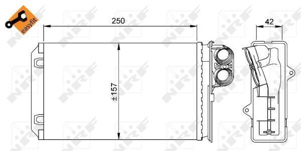 Radiador de calefacción NRF B.V. ref. 58629