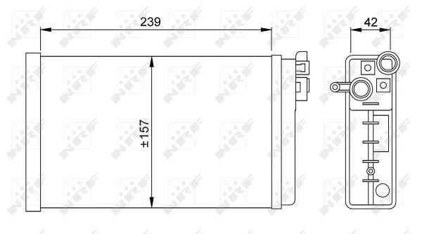 Radiador de calefacción NRF B.V. ref. 58640