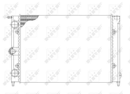 Radiateur moteur (Radiateur de refroidissement) NRF B.V. ref. 58697