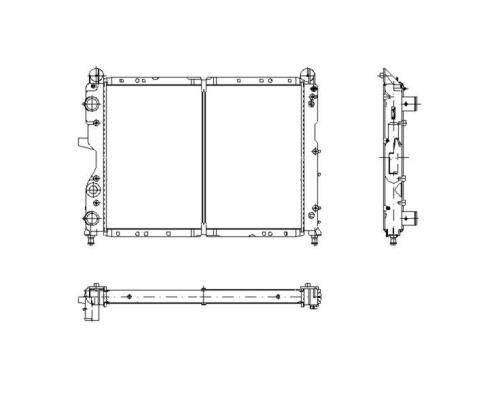 Radiador, refrigeración del motor NRF B.V. ref. 58791