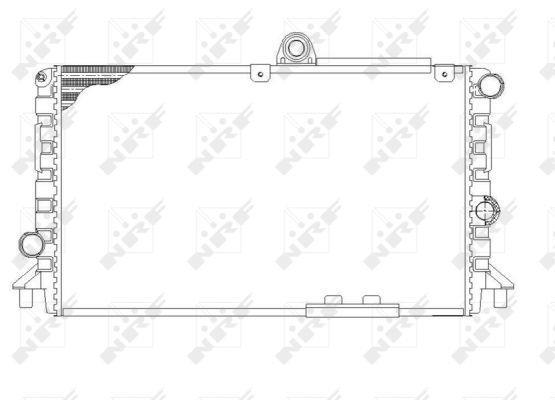 Radiador, refrigeración del motor NRF B.V. ref. 58809