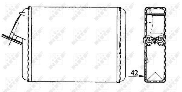 Radiador de aquecimento NRF B.V. ref. 58840