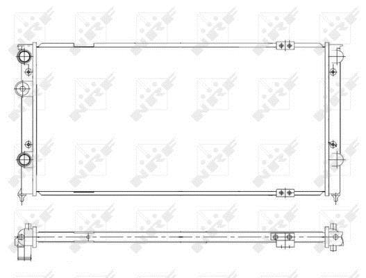 Radiateur moteur (Radiateur de refroidissement) NRF B.V. 58929