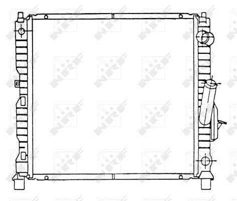 Radiador, refrigeración del motor NRF B.V. ref. 58942