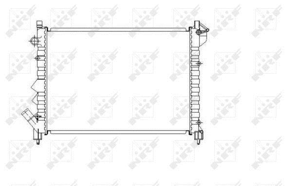 Radiateur moteur (Radiateur de refroidissement) NRF B.V. 58943