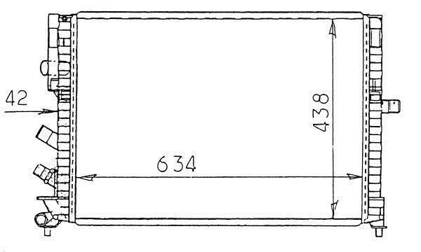 Radiateur moteur (Radiateur de refroidissement) NRF B.V. 58978