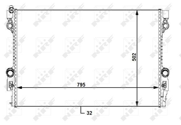 Radiateur moteur (Radiateur de refroidissement) NRF B.V. 59172