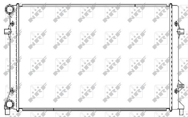 Radiador, refrigeración del motor NRF B.V. ref. 59211