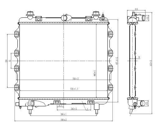 Radiateur moteur (Radiateur de refroidissement) NRF B.V. 59259