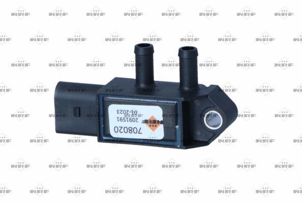 Capteur, pression des gaz échappement (Capteur de pression différentiel) NRF B.V. ref. 708020