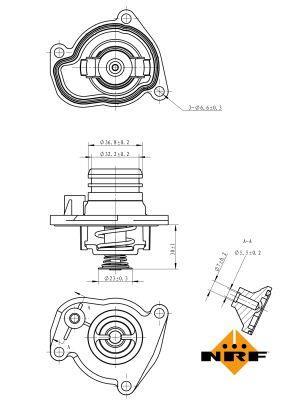 Thermostat d'eau (Calorstat) NRF B.V. ref. 725008