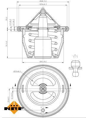 Thermostat d'eau (Calorstat) NRF B.V. 725012