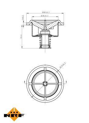 Termostato, refrigerante NRF B.V. ref. 725014