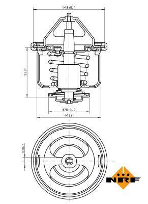 Thermostat d'eau (Calorstat) NRF B.V. ref. 725026