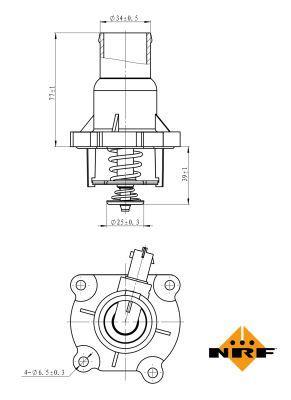 Thermostat d'eau (Calorstat) NRF B.V. ref. 725030