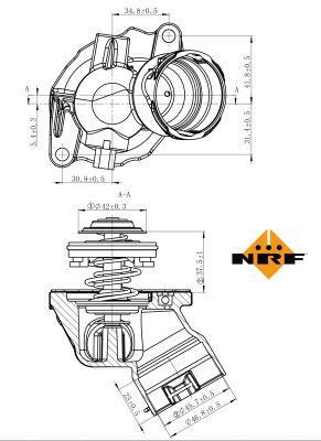 Thermostat d'eau (Calorstat) NRF B.V. ref. 725032