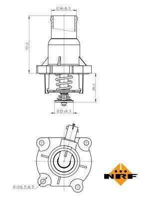Thermostat d'eau (Calorstat) NRF B.V. ref. 725033
