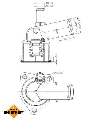 Thermostat d'eau (Calorstat) NRF B.V. ref. 725043