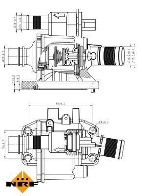 Thermostat d'eau (Calorstat) NRF B.V. ref. 725058