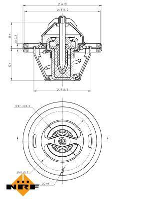 Thermostat d'eau (Calorstat) NRF B.V. ref. 725066
