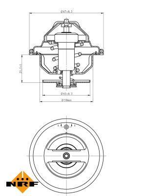 Thermostat d'eau (Calorstat) NRF B.V. ref. 725067