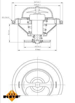 Thermostat d'eau (Calorstat) NRF B.V. ref. 725071