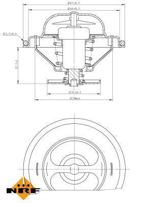 Thermostat d'eau (Calorstat) NRF B.V. ref. 725073