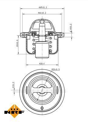 Thermostat d'eau (Calorstat) NRF B.V. ref. 725076