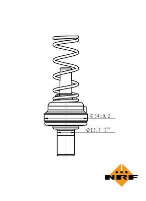 Termostato, refrigerante NRF B.V. 725085