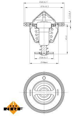 Thermostat d'eau (Calorstat) NRF B.V. ref. 725088