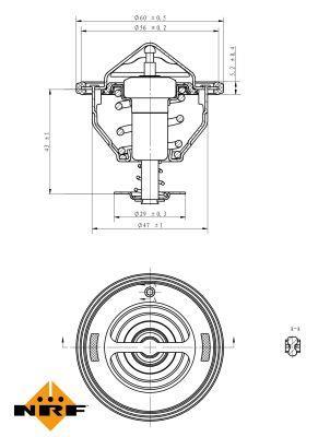 Thermostat d'eau (Calorstat) NRF B.V. ref. 725092