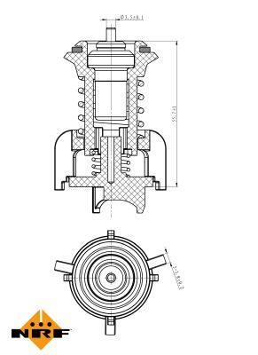 Thermostat d'eau (Calorstat) NRF B.V. ref. 725095