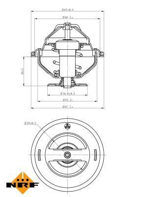 Thermostat d'eau (Calorstat) NRF B.V. ref. 725098