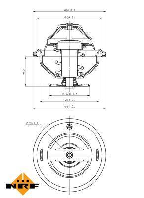 Thermostat d'eau (Calorstat) NRF B.V. ref. 725105