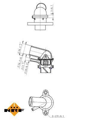 Termostato, refrigerante NRF B.V. ref. 725116