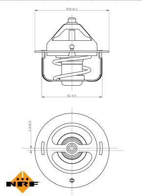Termóstato de água NRF B.V. ref. 725120